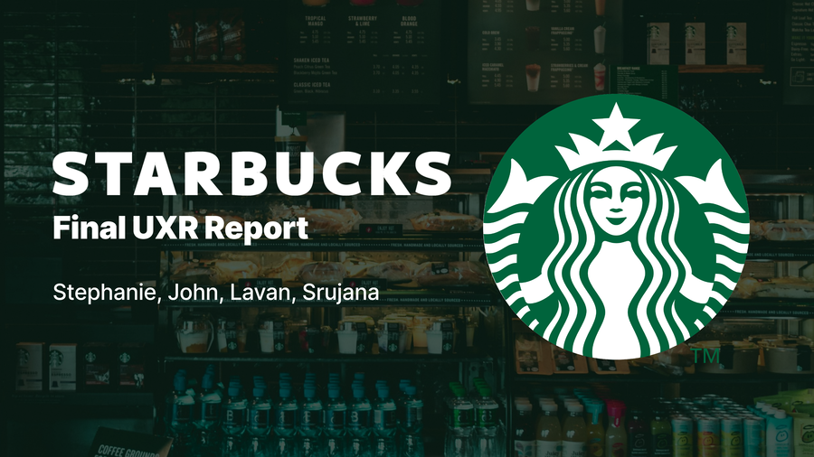 Starbucks UX Research